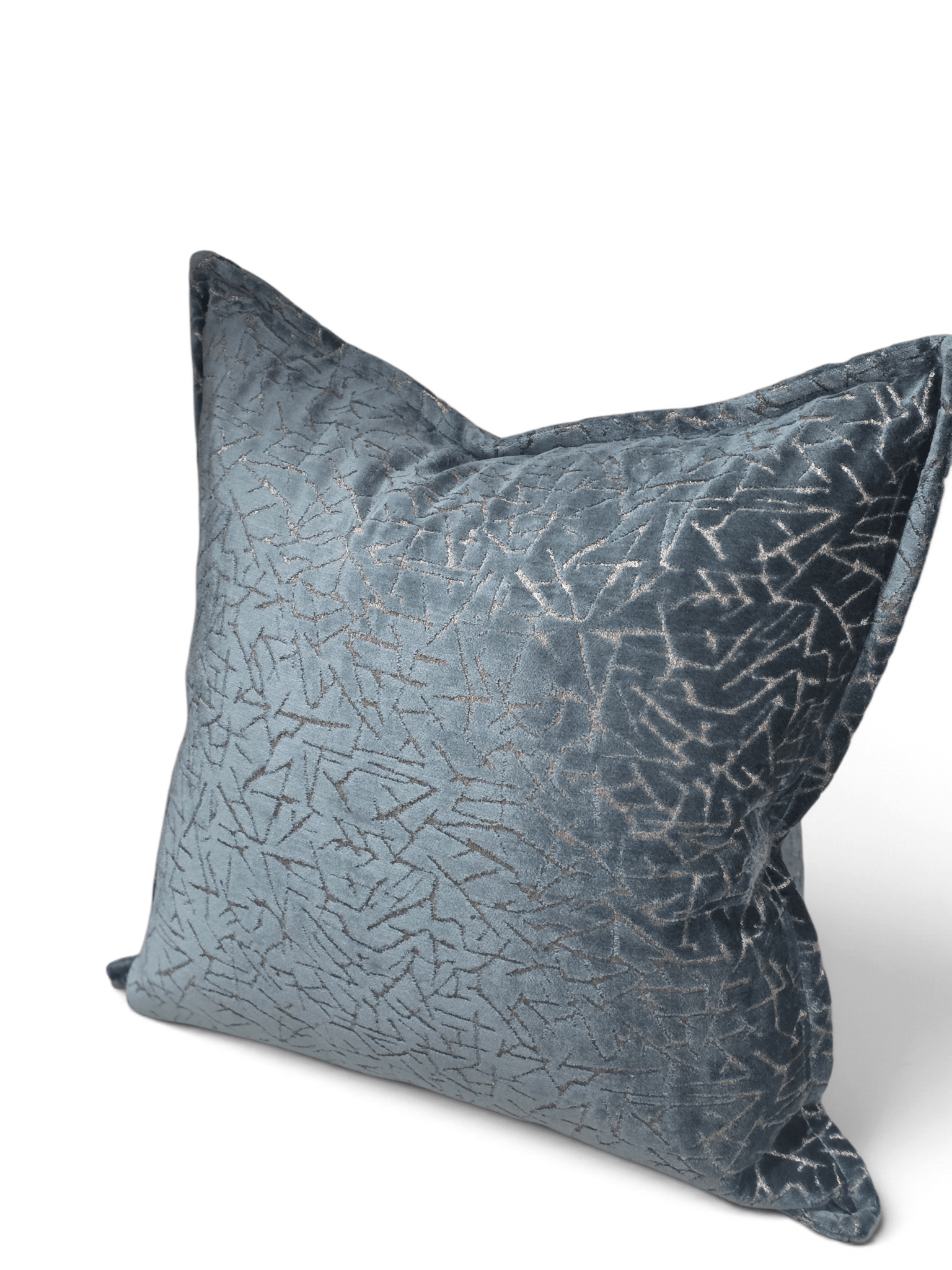 Crystalline slate feather cushion