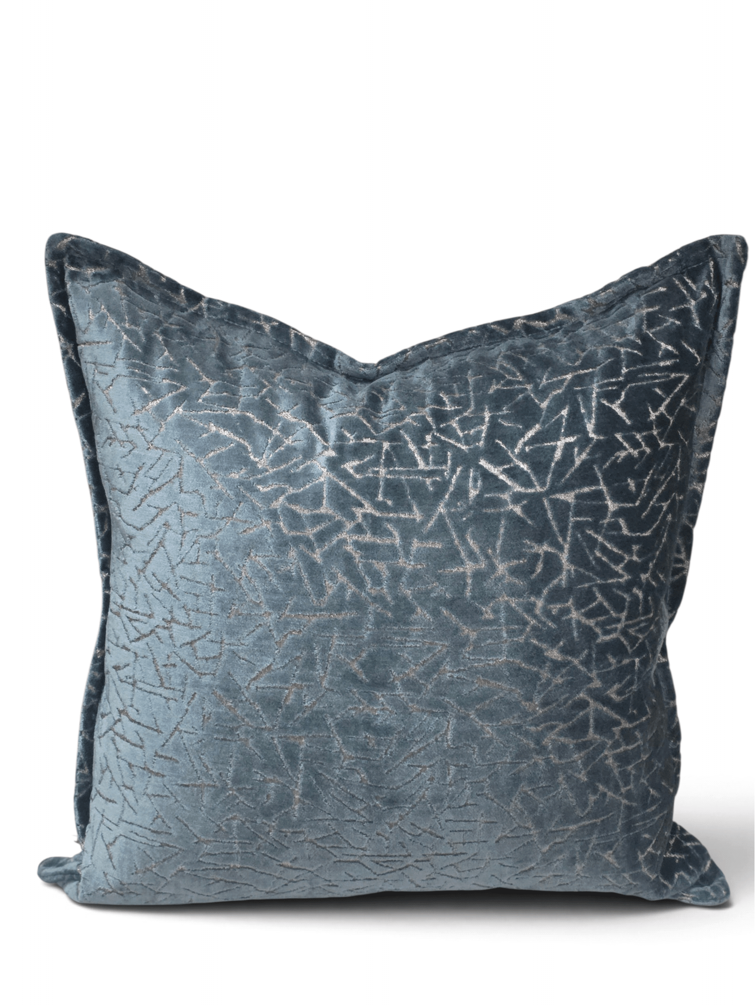 Crystalline slate feather cushion