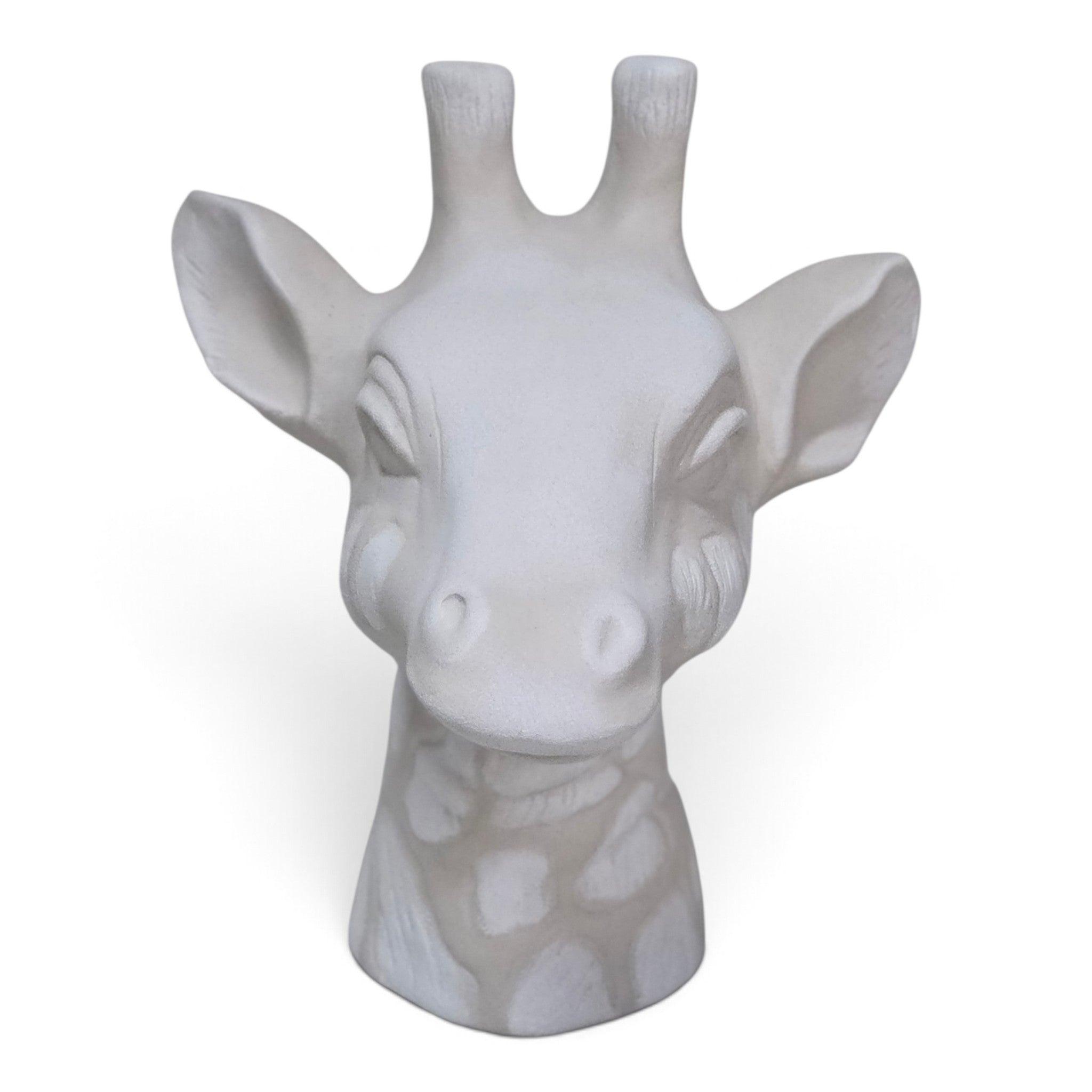 Savanna sculptural ceramic Giraffe head accent