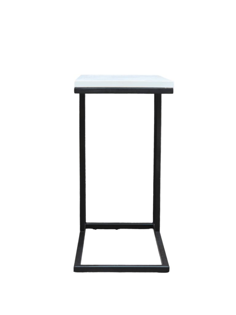 Luxury quartz slider side table