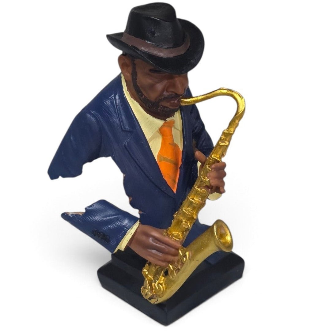 Vintage jazz blues musician figurine