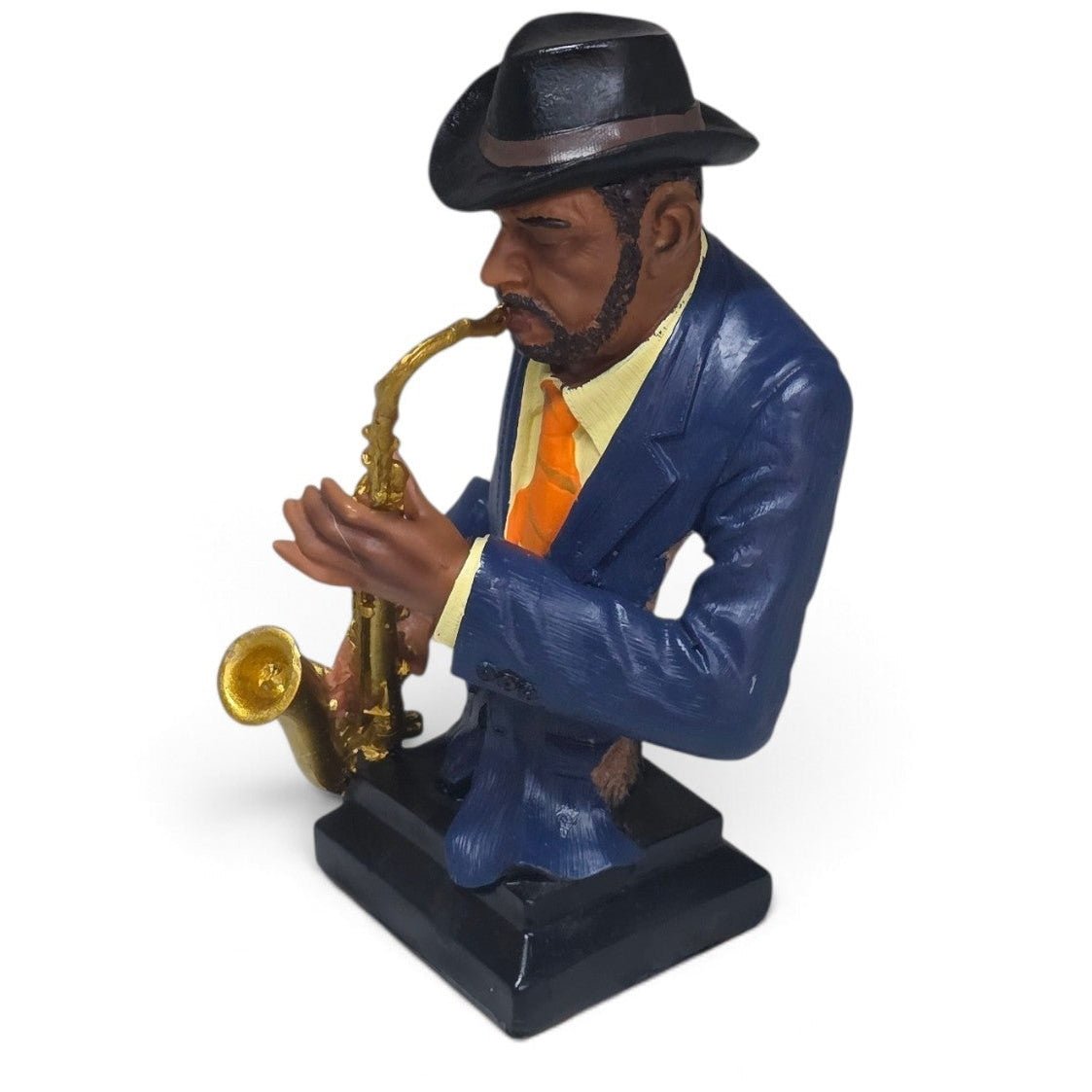 Vintage jazz blues musician figurine