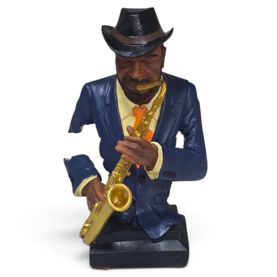 Vintage jazz blues musician figurine